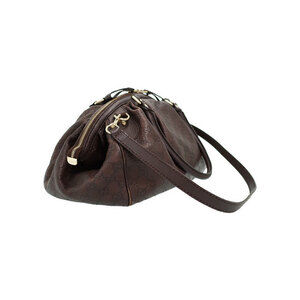 GUCCI SUKEY Guccissima Leather Tote Shoulder Bag Brown